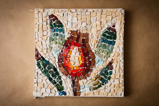 Мастер-класс «Каменный цветок» (мозаика для детей)